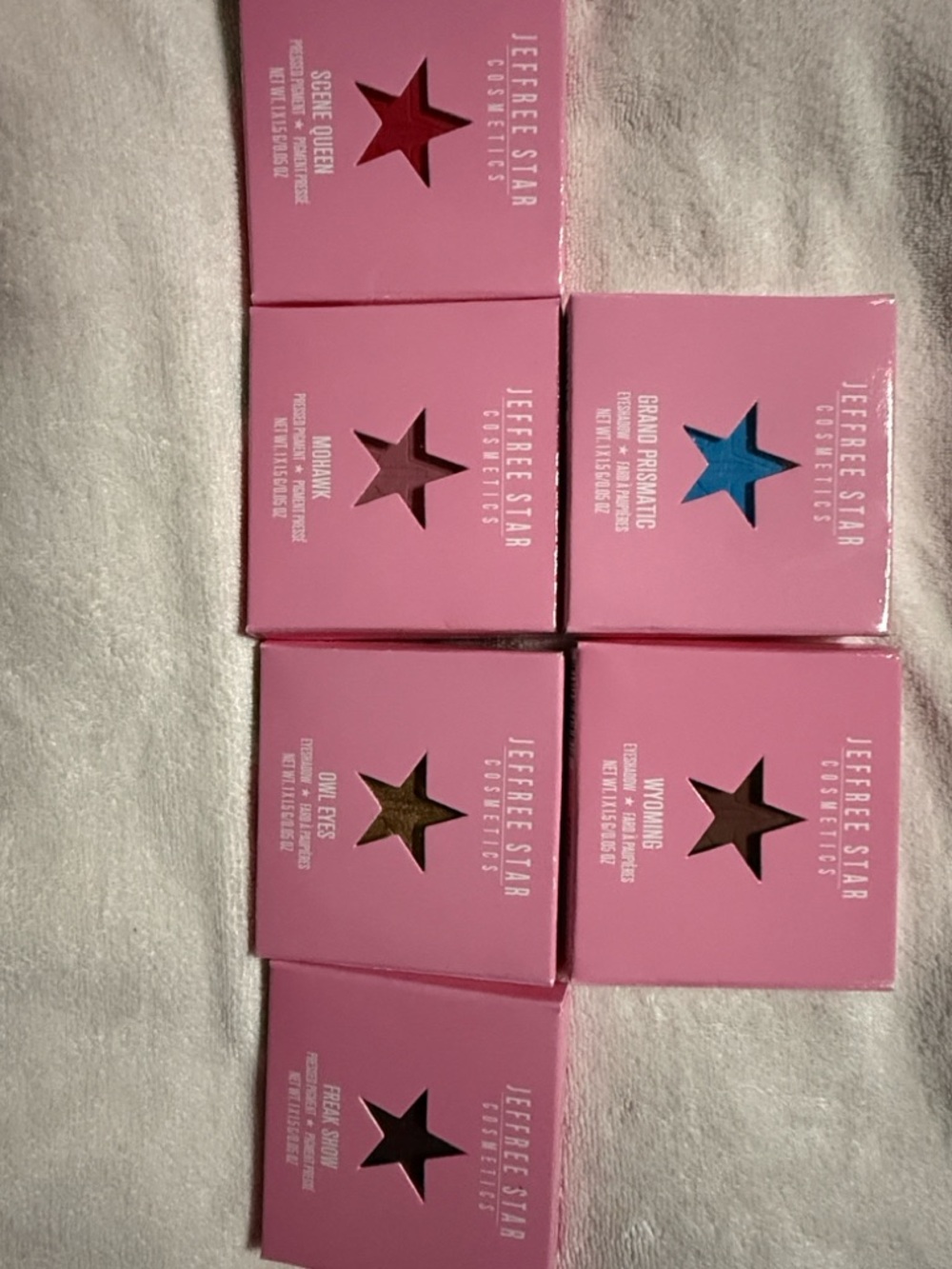 6 Jeffree Star Artistry Singles Eyeshadow